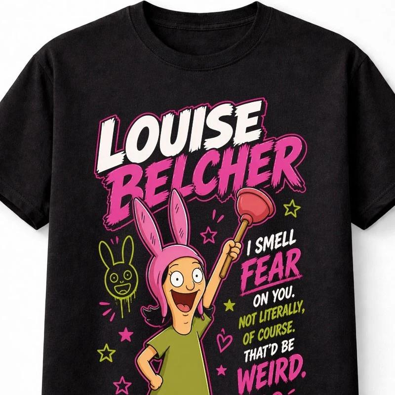 Louise Belcher Funny Bobs Burgers Quote Graphic Unisex TShirt S