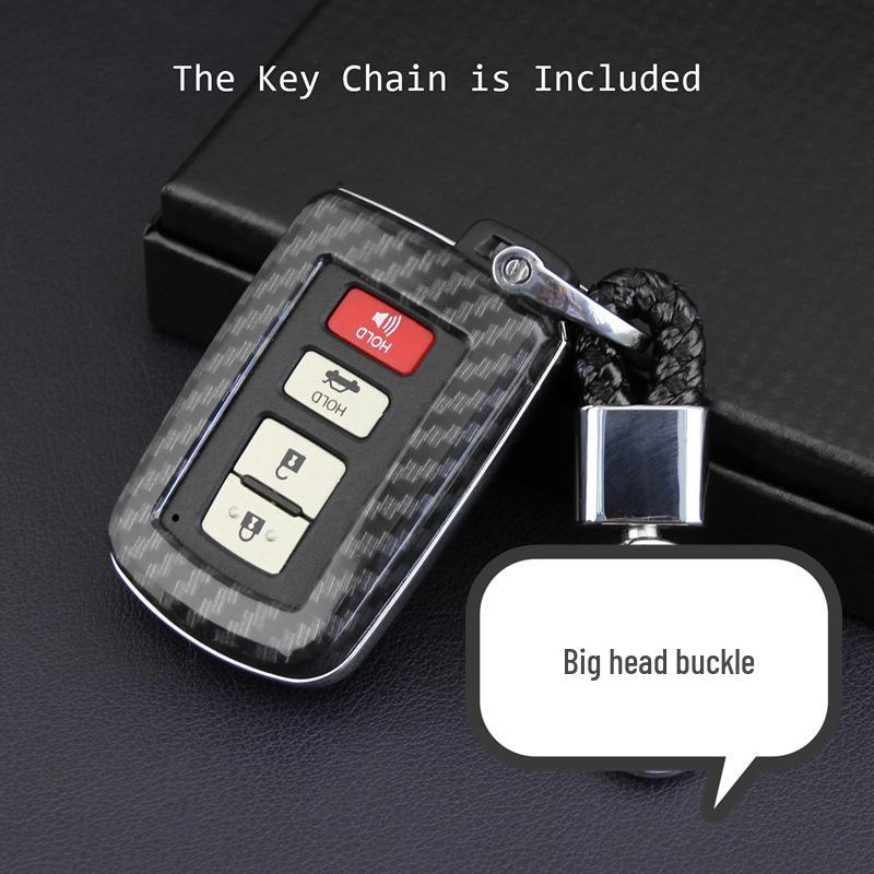 Carbon Fiber Key Case for Toyota Highlander, Corolla, Avalon, Camry