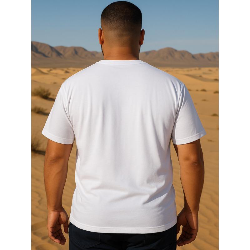 Europäische Größen Stylisches kurzärmeliges T-Shirt für Herren mit coolem Kartonbox-Design, aus atmungsaktivem Stoff gefertigt