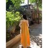 The island is beautiful, dopamine photo vacation dress, female Bali seaside film, wear a relaxed dress