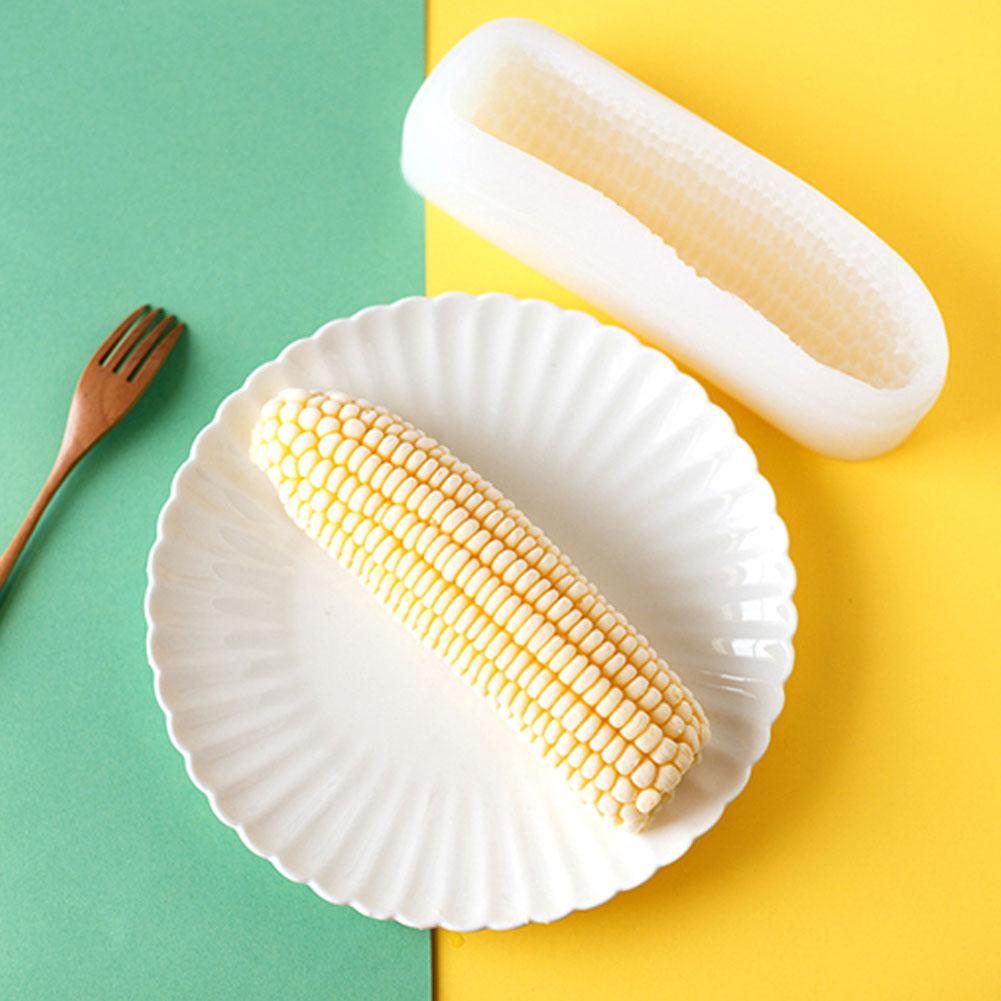 3D Corn Shaped Mousse Cake Mold DIY Ice Cream Pudding Chocolate Silicone Mould Baking Tools