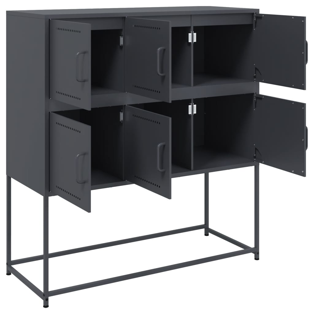 Sideboard Anthracite 100.5x39x107 Cm Steel