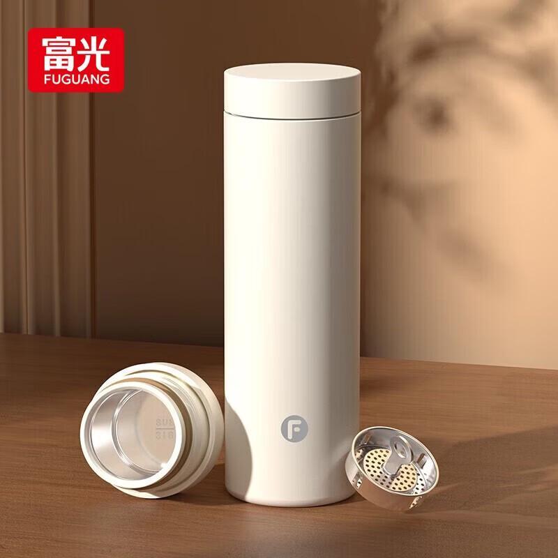 

FUGUANG Mengshan 316 Stainless Steel Vacuum Insulated Tea Infuser Bottle 480mL