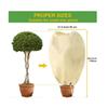 Housse de Protection pour Plantes Voile d'hivernage - Blanc - 100x80cm
