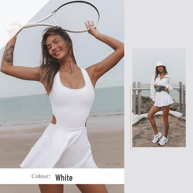 Women's European & American Style Tennis & Yoga One-Piece: Outdoor Sport & Fashion Training Suit