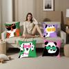 Cartoon Animal Cute Pillow Case Plush Fabric Soft Double Sided Print Home Sofa High Quality Cushion Cover Throw