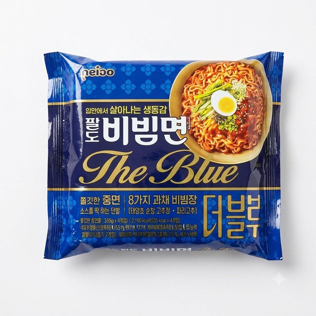 Paldo Bibim Men The Blue Cold Noodles 135g x 4 Packs