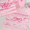 10Pcs Pink Plastic Courier Bags Bow Knot Printed Express Envelope Clothing Packing Shipping Envelopes Self Adhesive Mailing Bag