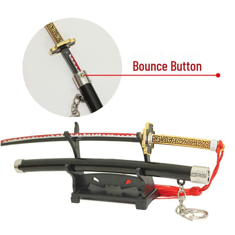Demon Slayer Wind Pillar Nichirin Blade: Sanemi Shinazugawa & Spring-Loaded Alloy Model Zenitsu Agatsuma/Shinobu Kocho.