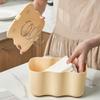 Nordic Decorative Cream Color Desktop Tissue Box Dekor Stue Spisebord Serviettdispenser Bærbar hjemmebil papirholder