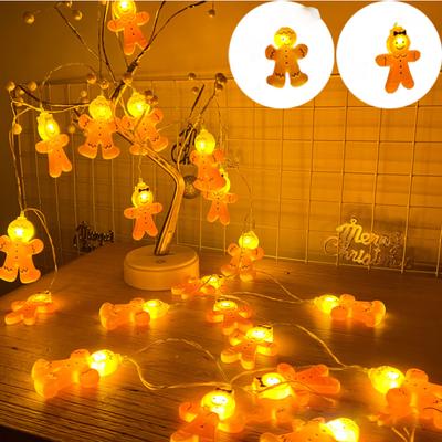 Christmas Festive Atmosphere Decoration Led String Lights, Small Lights, Children'S Cartoon Pendants, Colored Light Strings
