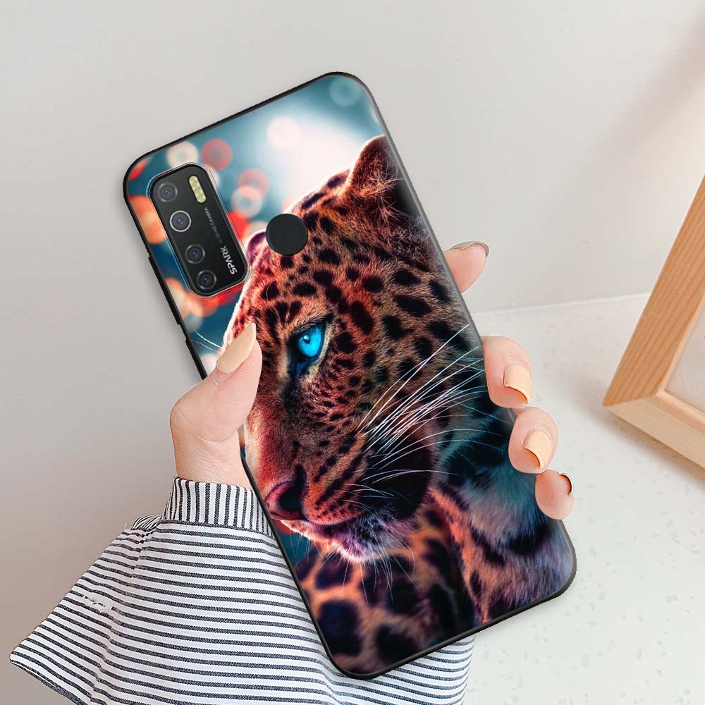 Для Tecno Spark 5 Pro Чехол Ударопрочный Чехол для Телефона Для Tecno Spark 5 Pro Мягкая Силиконовая Крышка Для Tecno Spark 5 Pro Геометрический 6.6 TecnoSpark5Pro