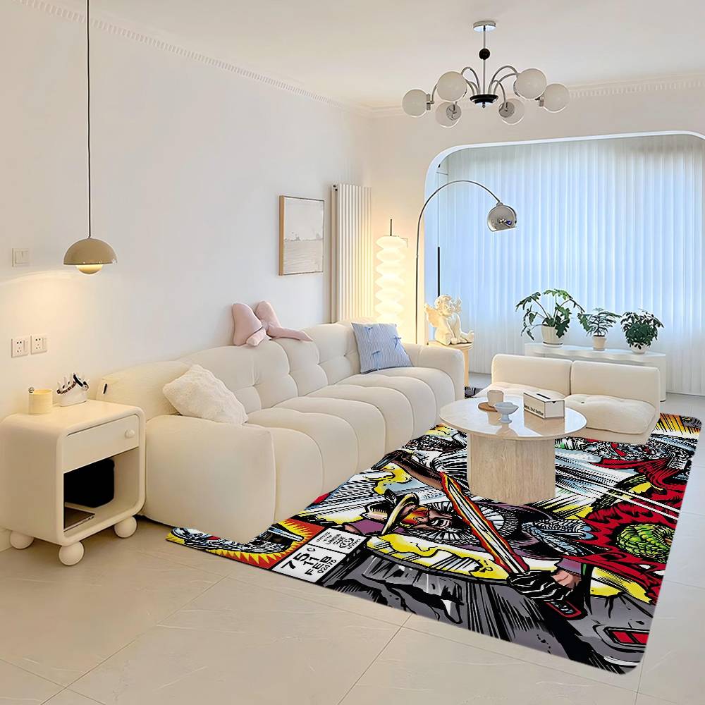 M-MF D-DOOM Rapper Door Mat Nordic Style Bedroom Living Room Doormat Home Balcony Anti-Slip Alfombra