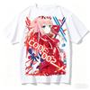 Unisex 2026 Summer Darling In The Franxx Zero Two Anime Graphic Vintage Loose Harajuku Streetwear Casual T-shirt