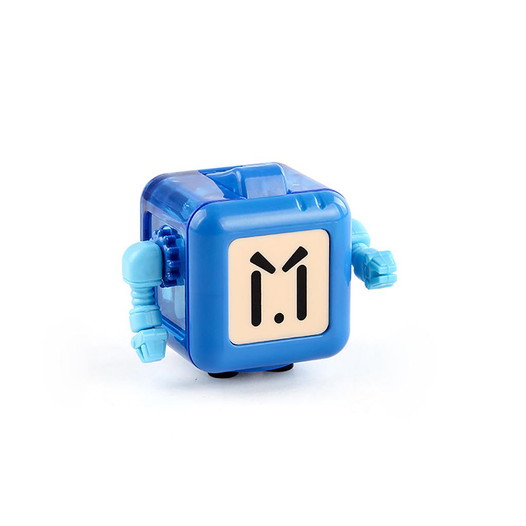 Funny Big Eyes Robot Cube Decompression Toys 6Sided Playable Sensory Toys Stress Relief Birthday Gifts For Children Adults
