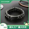 Stainless Steel Bracelet, Retro Double-woven Four-sided Grinding Men's Bracelet, Titanium Steel Bracelet In Stock.