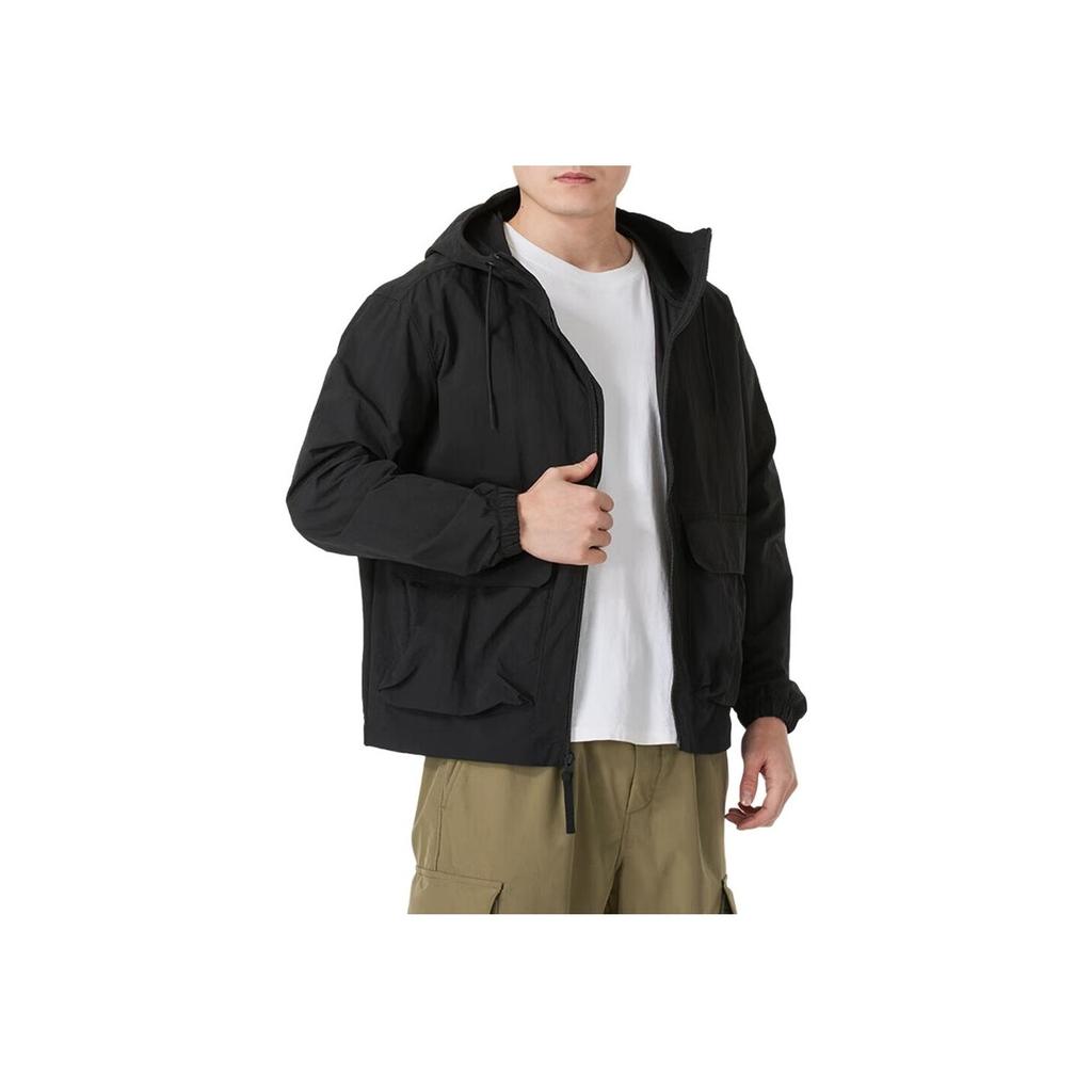 Timberland Hooded Outdoor Casual Water-Resistant Jacket Men Jacket Black A69QF001