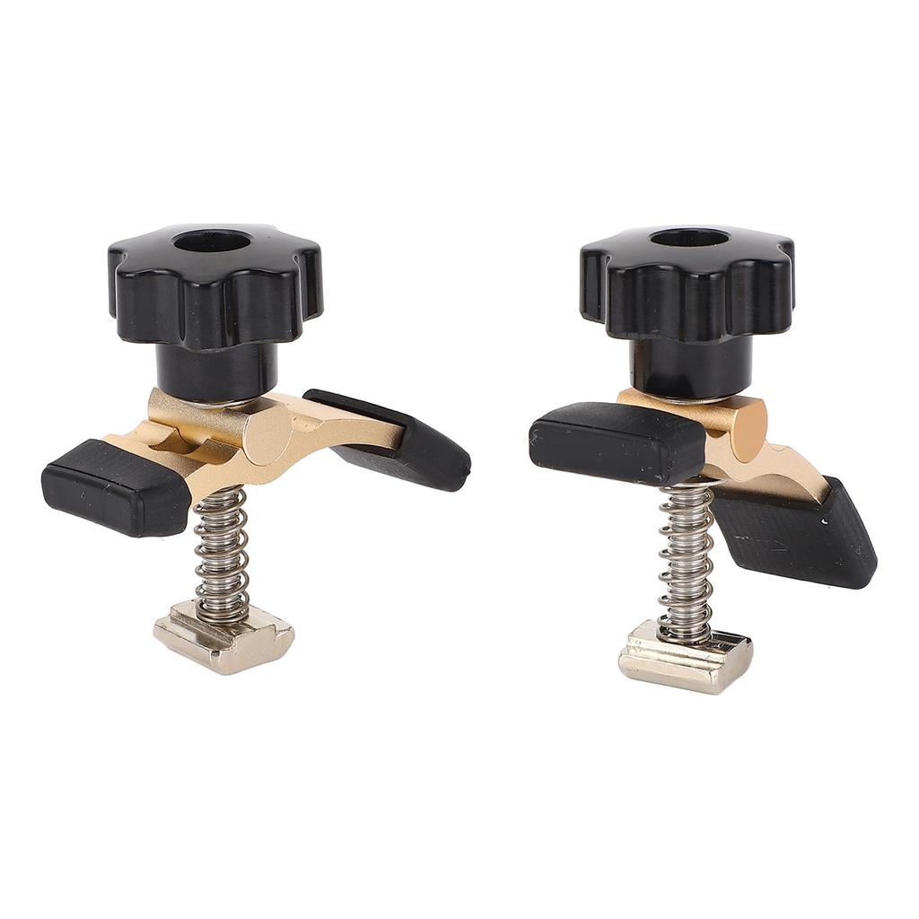 2PCS T Track Hold Down Clamps Aluminum Alloy Press Plate Clamp for CNC Router Engraving Machine