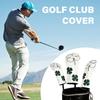3Pcs Waterproofs Golfs Headcover PU Leather Golfs Club Head Cover Leaf Pattern Fairway Wood Head Cover Golfs Accessories