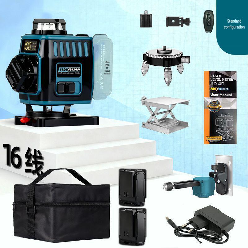 Cross New 16-Line Multifunctional Rotating Laser Level with Infrared Technology