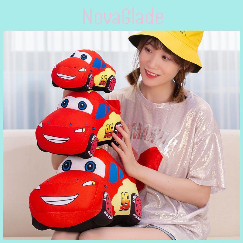 Mcqueen 95 Car Plush Toy Cartoon Style Super Soft And Cuddly Pillow For Children