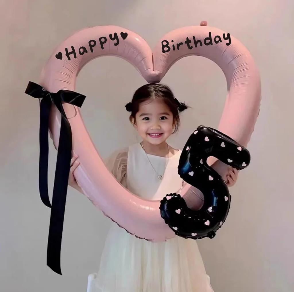 Heart Balloon Accessorie Cute Love Star Ballons Birthday Wedding Baby Shower Decoration Photo Frame Gifts Ornament