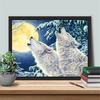Full Square/Round Diamond Embroidery Wolf Kit Diamond Painting Cross Stitch Winter Mosaic Animal Handmade Gift