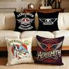 Band A-Aerosmith Cushion Cover Cushion Cover Set 4Pcs 50X50 45X45 40X40 Pillowcase Decorative Sofa Home Decor