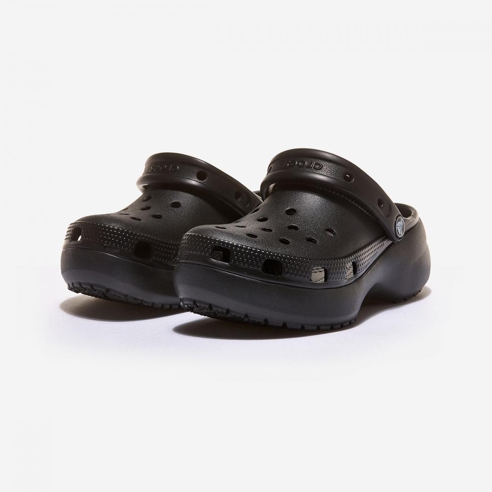 Crocs Classic Platform Clogs Woman Crs206750 Black