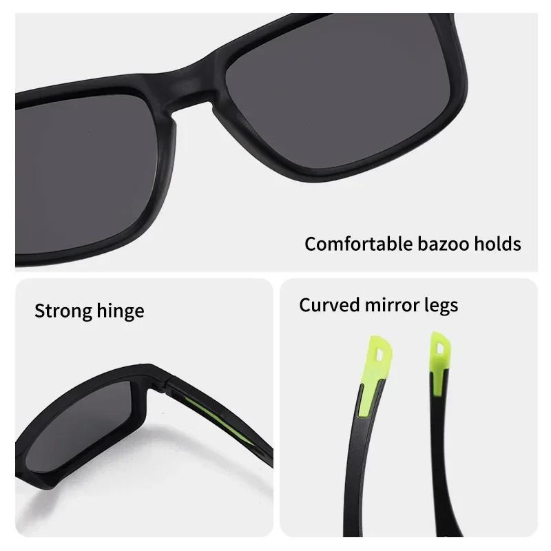 Outdoor New Kids Polarized Sunglasses Flexible Rectangular Frame Sports Boys Girls Sun Glass with Strap Age 3-12