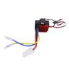 RC Car 60A Brushed ESC Waterproofing Aluminum Alloy for 1 10 Scale RC Crawler Car