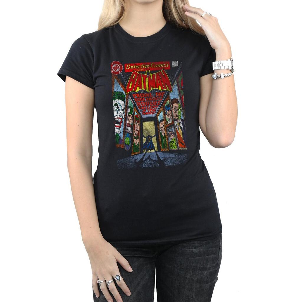 DC Comics Womens/Ladies Batman Rogues Gallery Cover Cotton T-Shirt