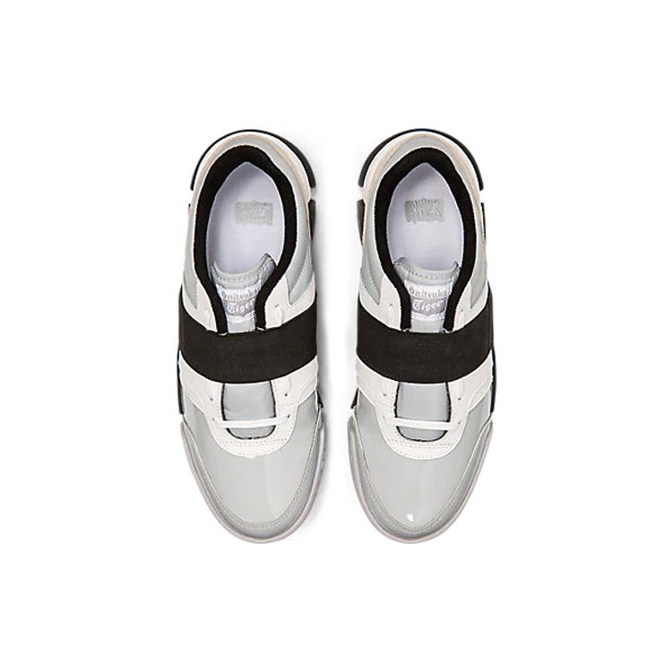 ONITSUKA TIGER D-Trainer Round Toe Lace-Up Shock Absorbing Slip-Resistant Durable Low-Top Casual Shoes Unisex Sneaker Black White Gray 1183A581-020