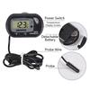 6Pcs Digital Aquarium Thermometer With Sensor Probe And Suction Cup Lcd Display