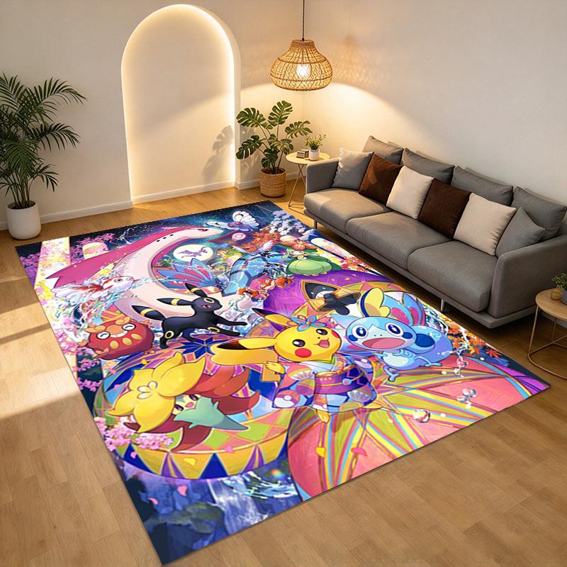 Pokemon Parade Living Room Nonslip Area Rug Soft Carpet For Bedroom Game Playroom Sofa Office Home Decor Doormat Christmas Gift C926391