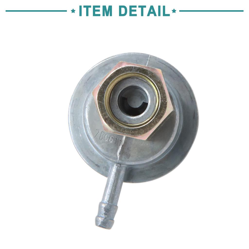 ACROPIX Motorcycle Gas Pet Cock Fuel Tank Valve Switch Silver Tone 1 Piece