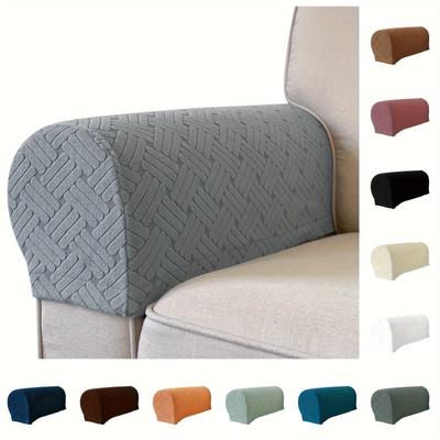 2pcs/set Stretch Armrest Covers Spandex Arm Covers For Chairs Couch Sofa Armchair Slipcovers For Recliner Sofa