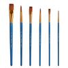 6-Piece Nylon Brush Set for Watercolor, Gouache, Acrylic, Oil & Digital Painting
