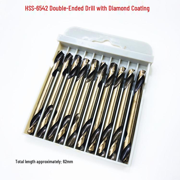M35 Cobalt HSS Straight Shank Single Flute Twist Drill Bit for Metal and Stainless Steel, Sizes: 3.2, 4.2, 5.2, 6.0.