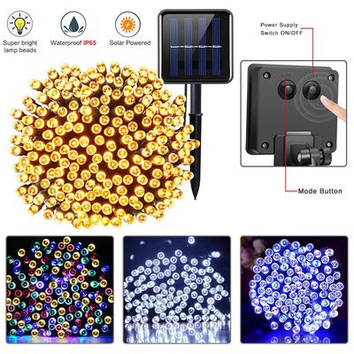 Solar Lichterkette 7M 12M 22M Lichterkette Außen Wasserdicht Weihnachtsfeier Dekorationslampe