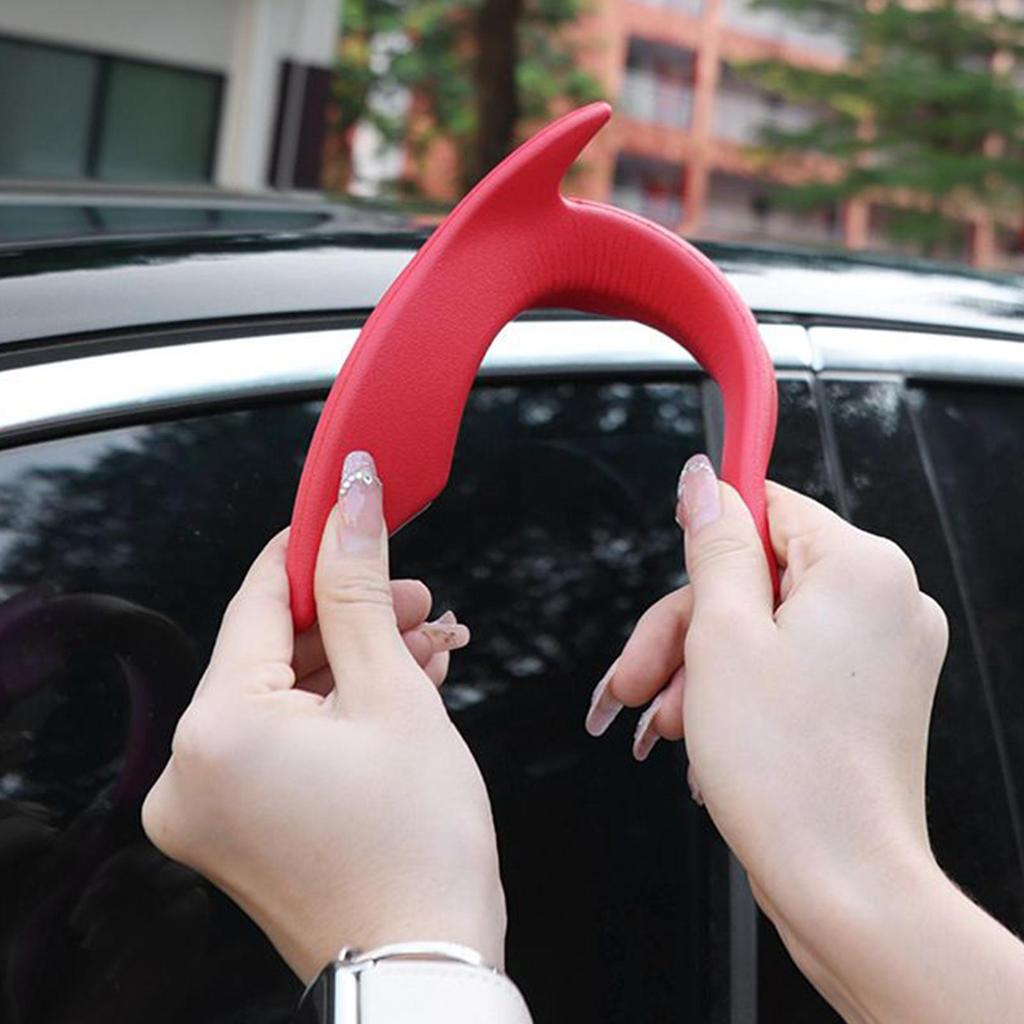 Car Dragon Horns Decoration 2 Pieces Car Decorations Exterior No-Drill Modification Attachment 3D for Bike Motorcycle Truck Atv