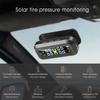 Solar TPMS Tire Pressure Monitoring System 4 Sensors Solar and USB Charging LCD Display Suitable for Car RV SUV MPV and Sedans