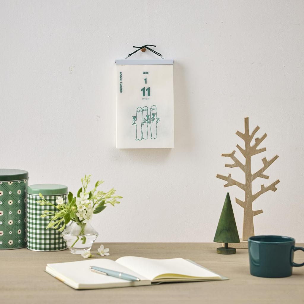 Calendrier Quotidien à Déchirer Moomin 2026 par Shin Nihon Calendar - NK4410