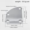 Curved Reinforcement Plate for Guitars Reinforcement Plate for Electric Guitars and Basses Neck-to-Body Joint Plate Special-Shaped Ne