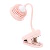 Pinker kleiner Clip-Ventilator Stilvoll und einfach USB-wiederaufladbarer Miniatur-Tischventilator für Zuhause