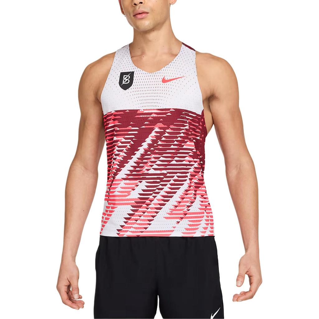 Nike Aeroswift Btc Dri-Fit Adv Running Slim Fit Quick Dry Cool Vest Men Tops White Team-Red Bright-Red HF6616-100