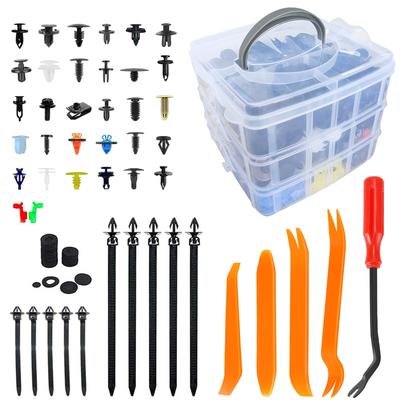 Camtern 970 Pcs 31 Pcs Plastic Rivets Universal Car Fender Bumper Clips Push In