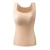 Thermal Tank Top for Womem Sleeveless Camisole Shirt with Bulit-in Bra Warm Undershirt Base Layer for Cold Weather