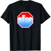 Stop Global Warning Street Sign Polar Bear Cotton Men T Shirt