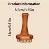 Wooden Handle Brass Gua Sha Massage Tool Portable Body Sculpting Tool  Chinese SPA